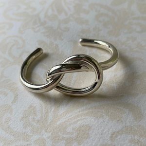 Sterling silver knot cuff bracelet